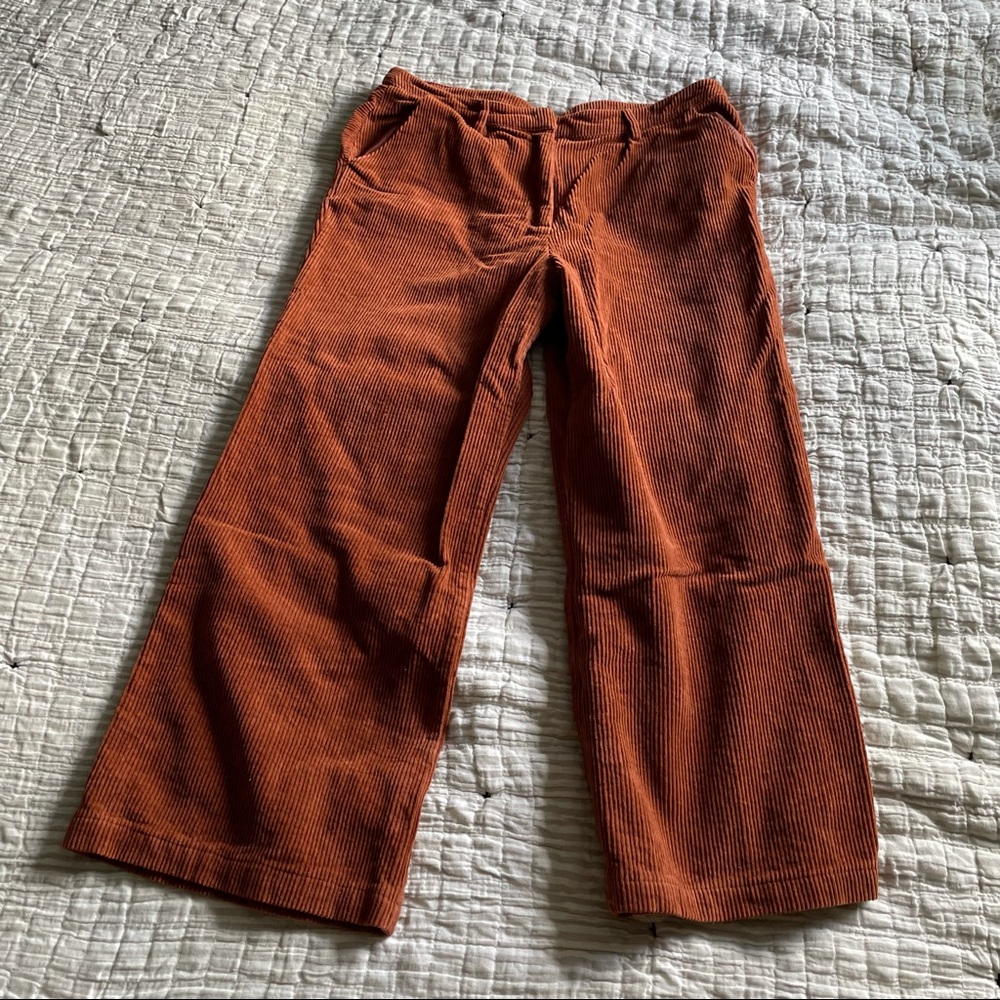 ASTR the Label Wide Leg Flare Crop Corduroy Pants